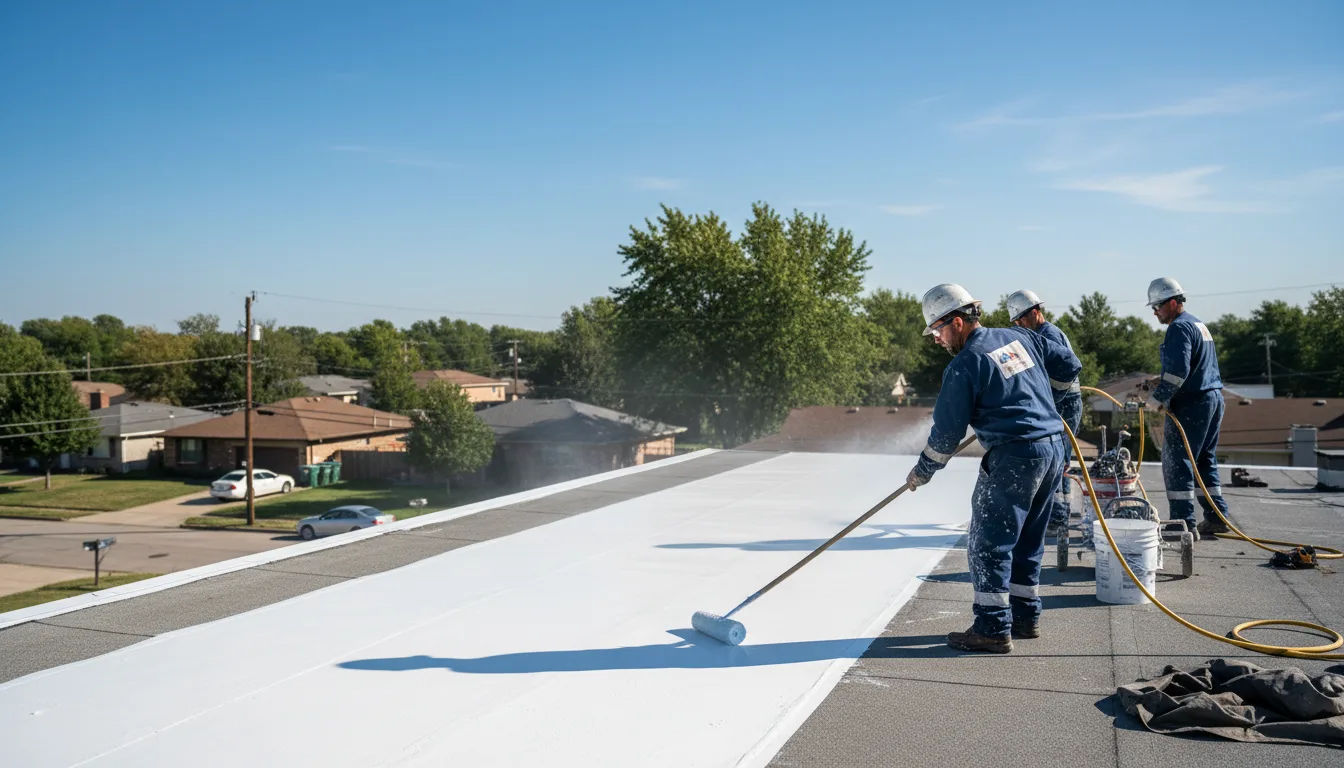 Commercial roof coating in West Fork, AR near me